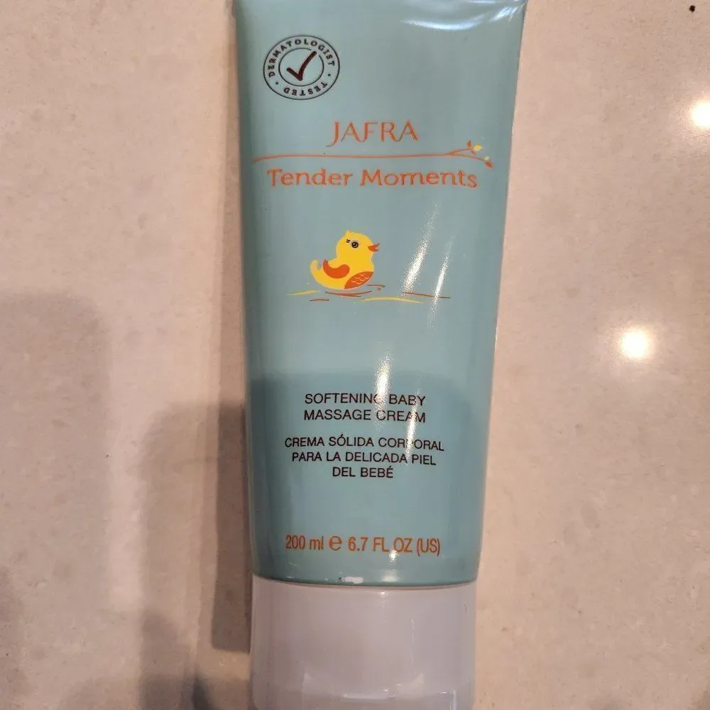 JAFRA Tender Moments softening baby massage cream. 6.7oz. Brand new